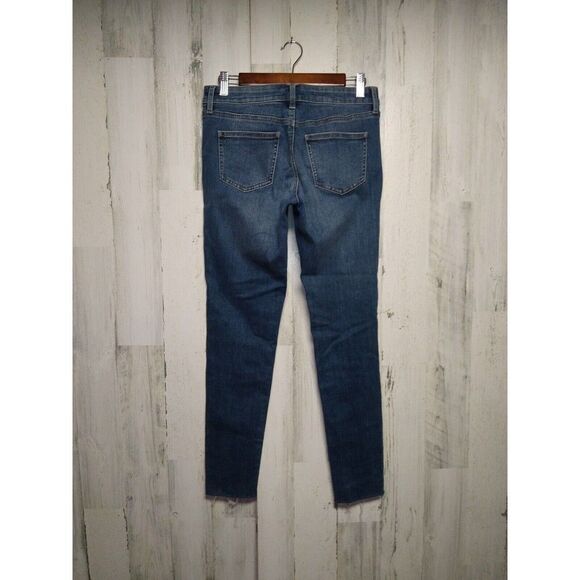 Uniqlo Jeans Womens Tag Size 26 inch Skinny Tapered Ultra Stretch Raw Hem - Picture 4 of 10